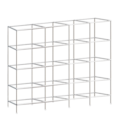 [ 콤비락 진열대 - 4열 5단 ]가로(W)2400mm폭(깊이)300mm높이(H)1300mm[배송비무료]