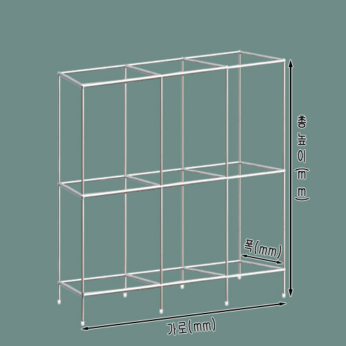 [ 콤비락 진열대 - 3열 3단 ]가로(W)1800mm폭(깊이)300mm높이(H)700mm[배송비무료]