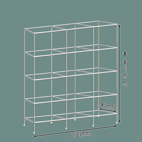 [ 콤비락 진열대 - 3열 5단 ]가로(W)1800mm폭(깊이)300mm높이(H)1300mm[배송비무료]